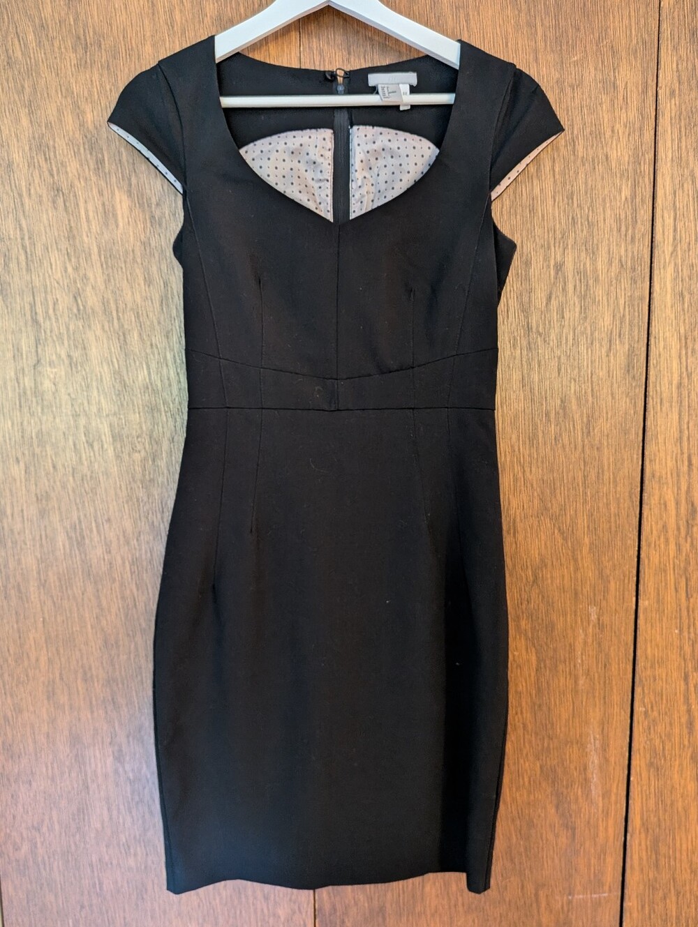 Women's Black Cap Sleeve Dress